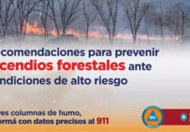Recomendaciones para prevenir incendios forestales ante condiciones de alto riesgo