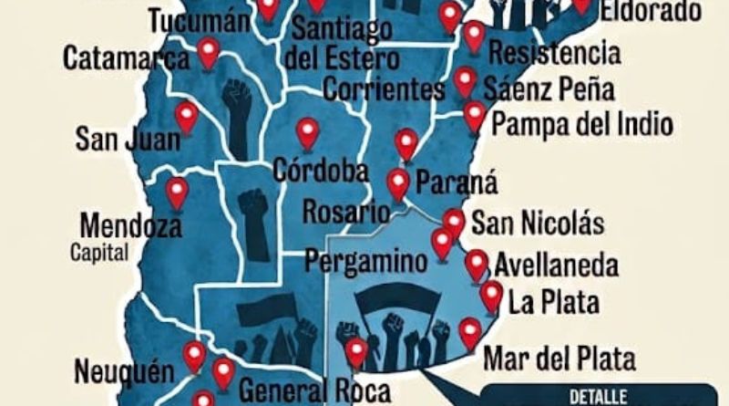 _22 DE JULIO JORNADA NACIONAL DE LUCHA_ 10 hs CORTE DEL PUENTE PUEYRREDÓN (Pavón) No a la baja del programa «Volver al Trabajo.»