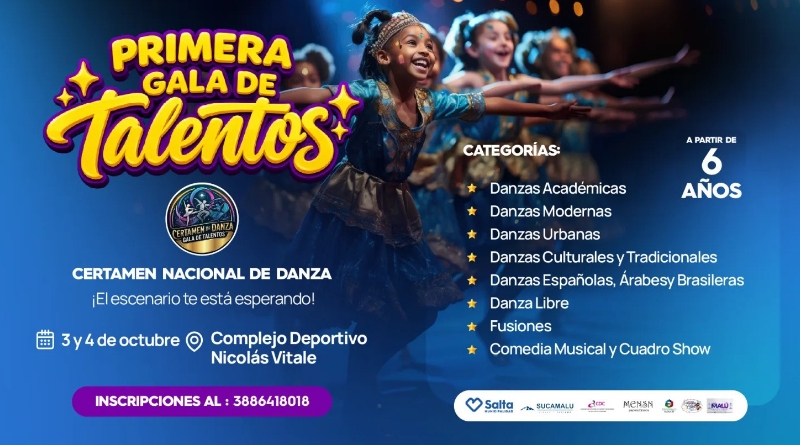 Ya están abiertas las inscripciones para la “Primera Gala de Talentos”