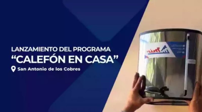 Lanzan el Programa Calefón en Casa en San Antonio de los Cobres