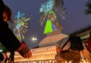 Más de 2.500 velas iluminaron la Rotonda del Peregrino